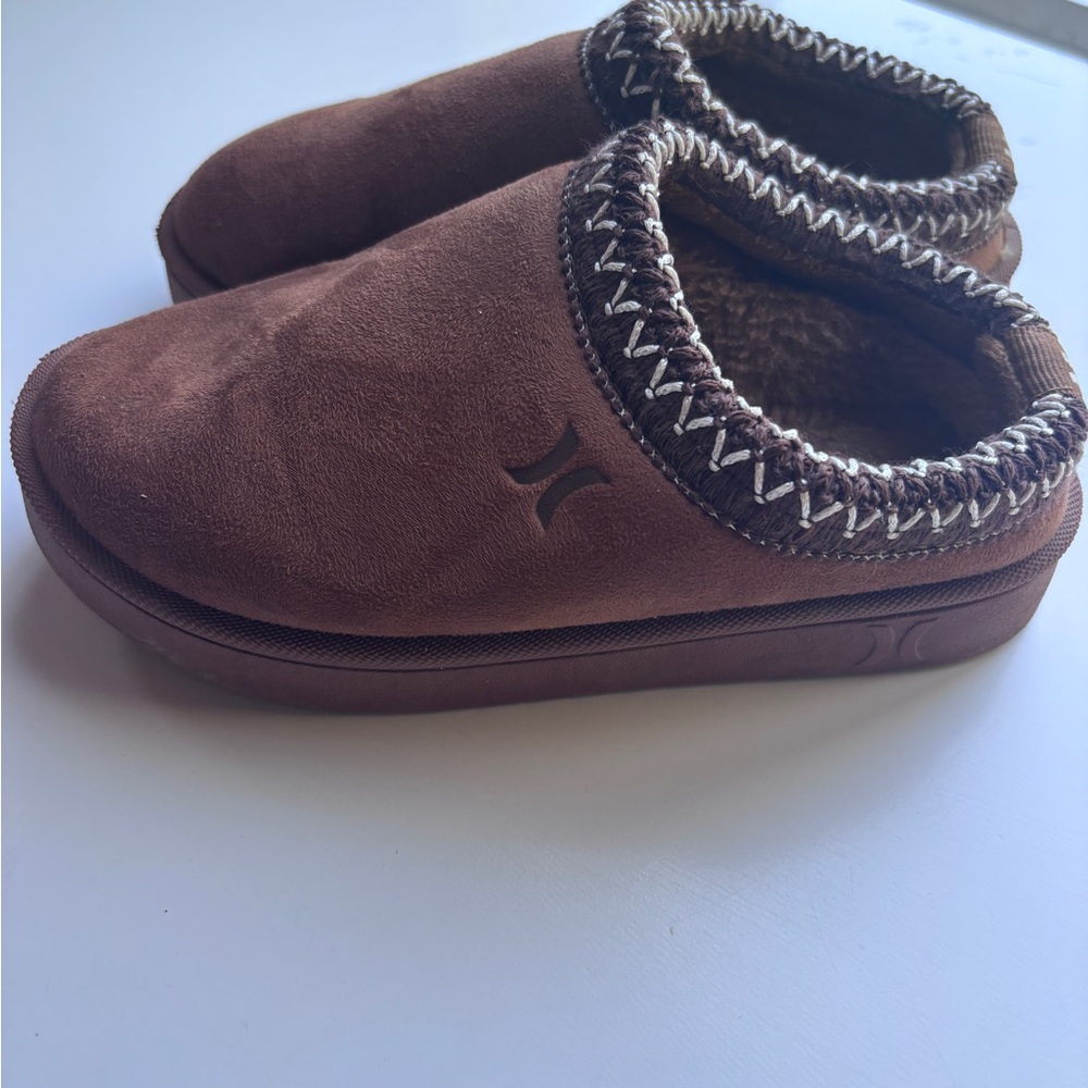 Hurley Kids Chocolate Brown Slippers
